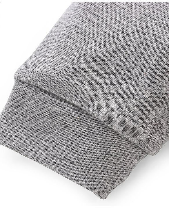 Babyhug Full Length Thermal Bottom Wear Solid Colour - Light Grey
