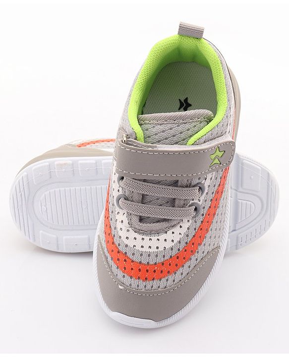 Cute Walk by Babyhug Sneakers with Lace Up Closure - Grey