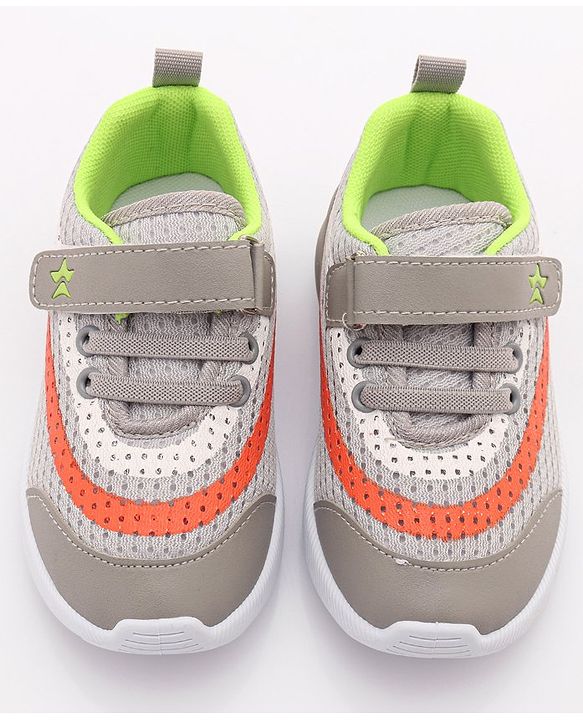Cute Walk by Babyhug Sneakers with Lace Up Closure - Grey