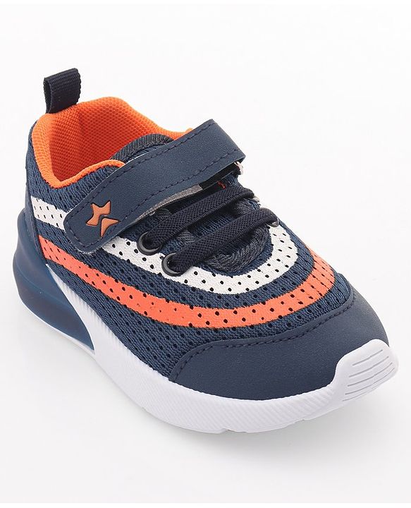Cute Walk by Babyhug Sneakers with Lace Up Closure - Navy Blue