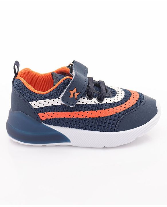 Cute Walk by Babyhug Sneakers with Lace Up Closure - Navy Blue