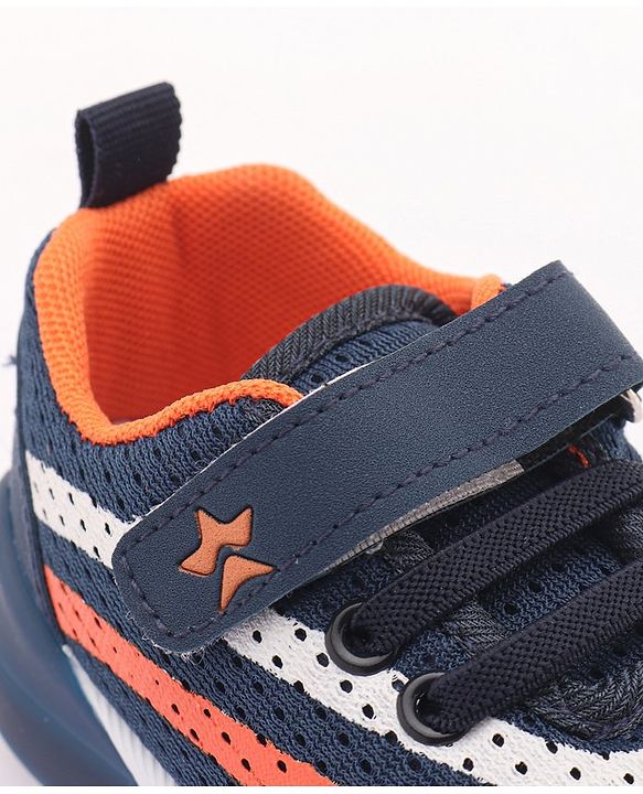 Cute Walk by Babyhug Sneakers with Lace Up Closure - Navy Blue
