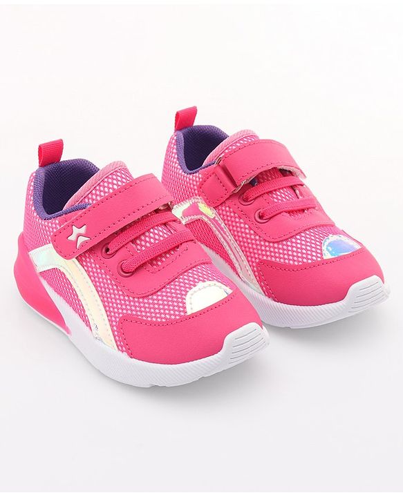 Cute Walk by Babyhug Slip On Sneakers with Velcro Closure - Navy Blue