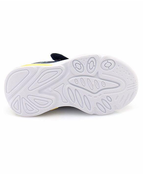 Cute Walk by Babyhug Sneaker with Velcro Closure & Shark Applique - Navy Blue