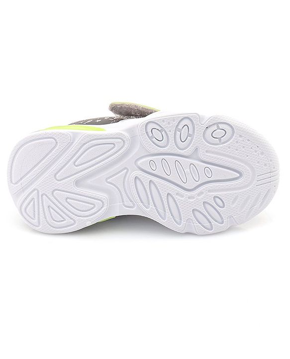 Cute Walk by Babyhug Sneaker with Velcro Closure & Shark Applique - Light Grey