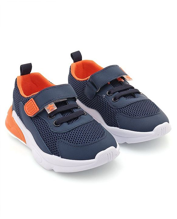 Cute Walk by Babyhug Sneaker Shoes with Velcro Closure - Navy Blue