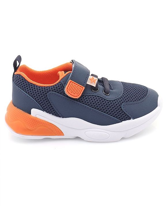 Cute Walk by Babyhug Sneaker Shoes with Velcro Closure - Navy Blue