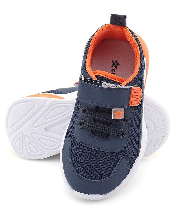 Cute Walk by Babyhug Sneaker Shoes with Velcro Closure - Navy Blue