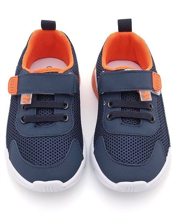 Cute Walk by Babyhug Sneaker Shoes with Velcro Closure - Navy Blue