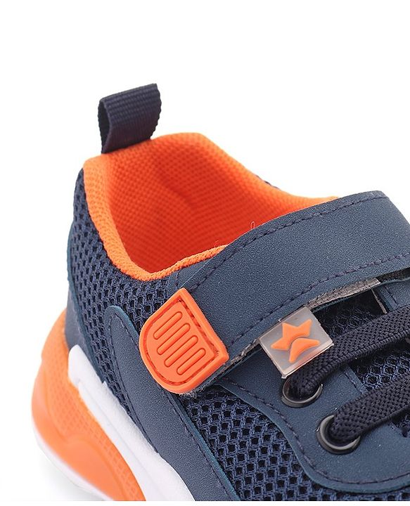 Cute Walk by Babyhug Sneaker Shoes with Velcro Closure - Navy Blue