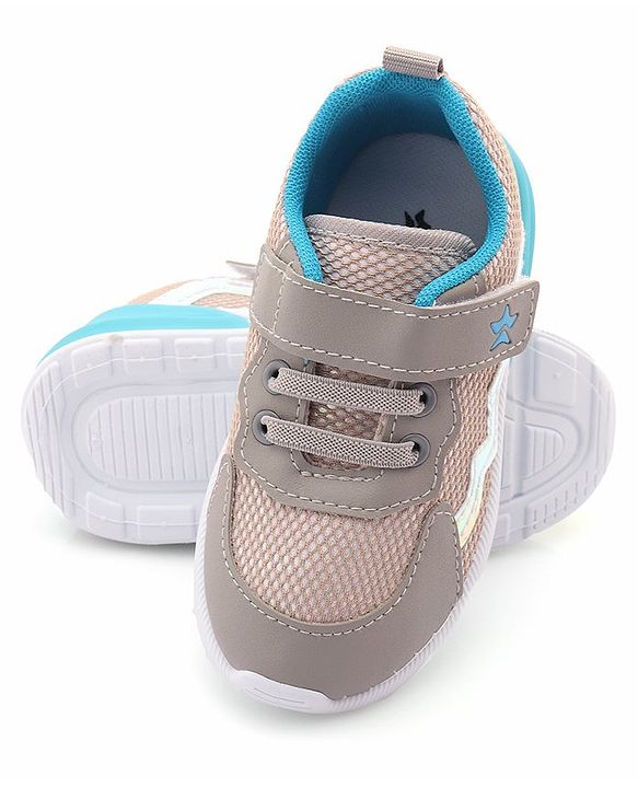 Cute Walk by Babyhug Sneaker with Velcro Closure - Grey