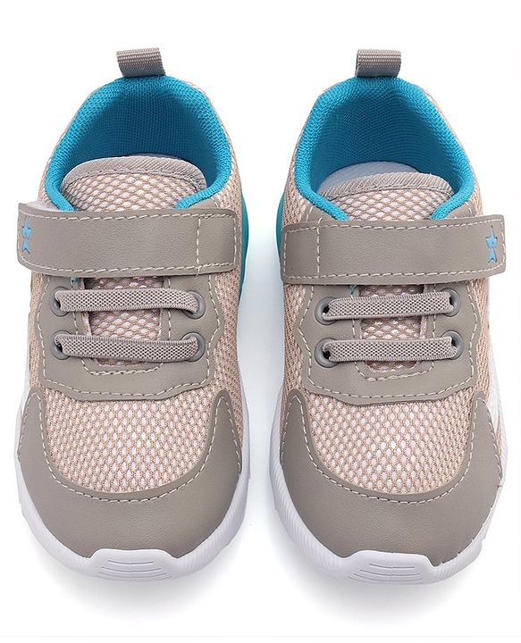 Cute Walk by Babyhug Sneaker with Velcro Closure - Grey