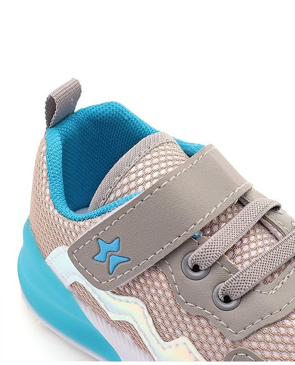 Cute Walk by Babyhug Sneaker with Velcro Closure - Grey