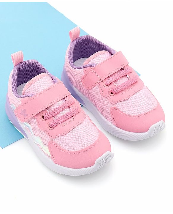 Cute Walk by Babyhug Sneaker with Velcro Closure - Pink