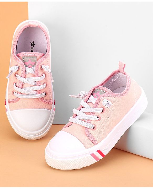 Cute Walk by Babyhug Lace up  Casual Shoes - Pink