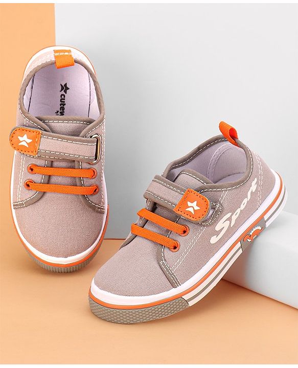 Cute Walk by Babyhug Velcro Closure Casual Shoes - Grey