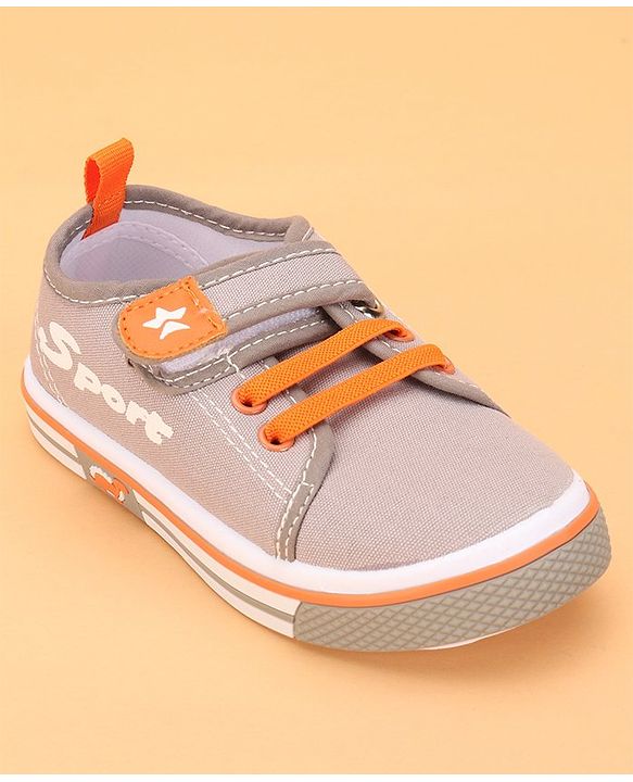 Cute Walk by Babyhug Velcro Closure Casual Shoes - Grey