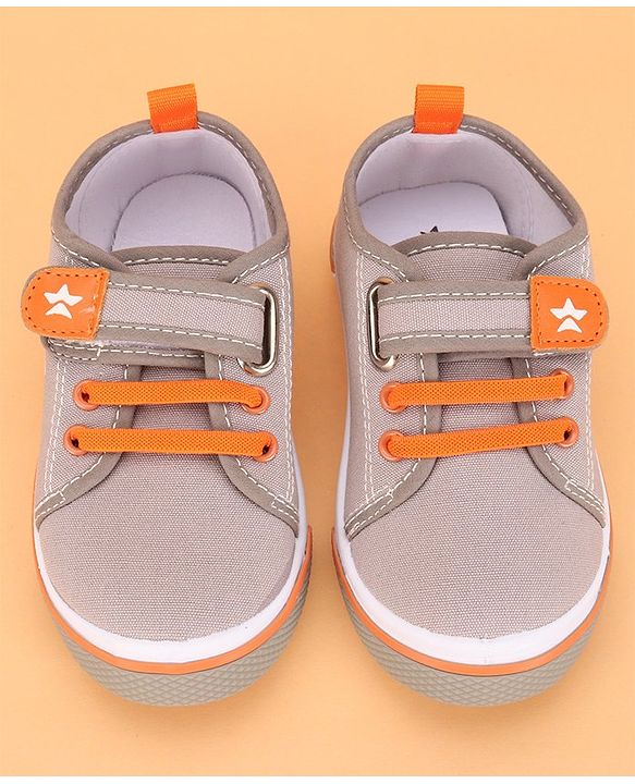 Cute Walk by Babyhug Velcro Closure Casual Shoes - Grey