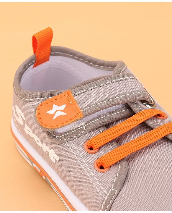 Cute Walk by Babyhug Velcro Closure Casual Shoes - Grey
