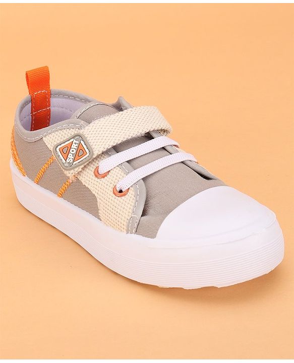Cute Walk by Babyhug Slip On Casual Shoes with Velcro Closure - Grey