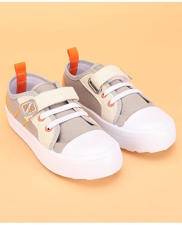 Cute Walk by Babyhug Slip On Casual Shoes with Velcro Closure - Grey