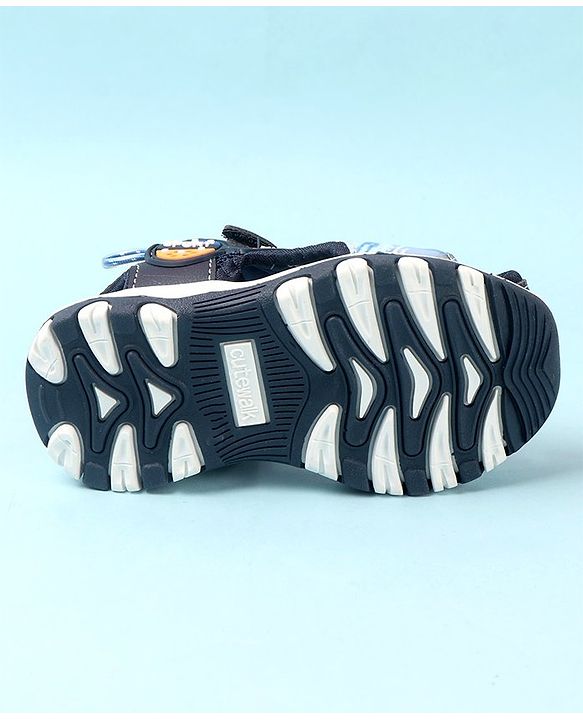 Cute Walk by Babyhug Double Velcro Closure Camo Printed Sandals - Blue