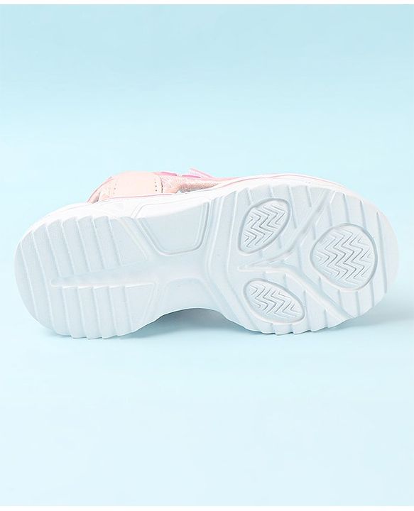 Cute Walk by Babyhug Slip On Sandals with Velcro Closure - Pink