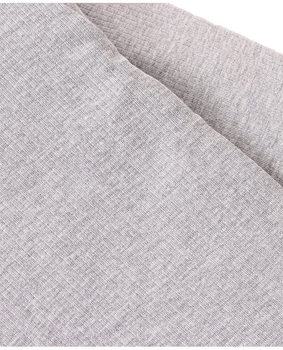 Babyhug Pull Over Full Sleeve Solid Color Thermal Vest - Light Grey