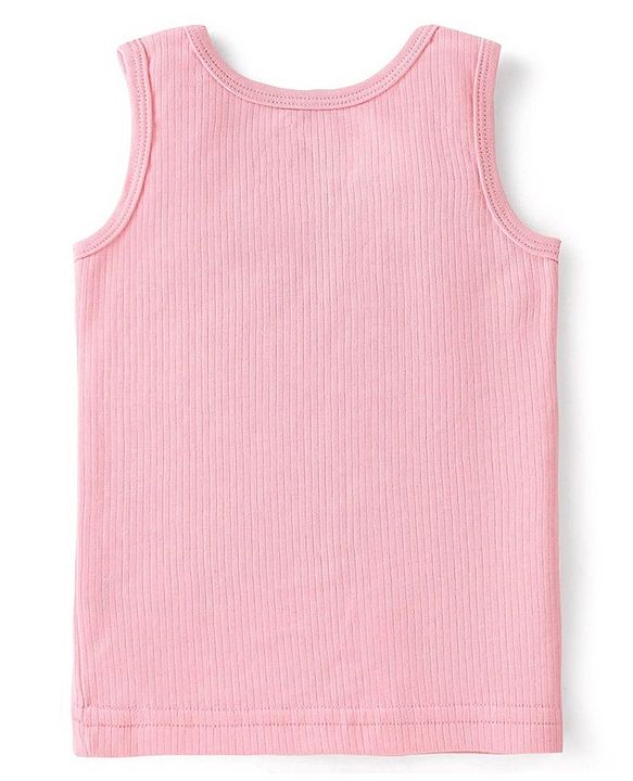 Babyhug Full Sleeves Solid Thermal Vests & Pant Set - Pink