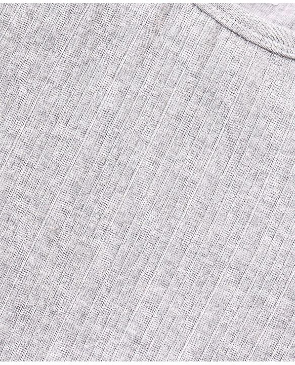 Babyhug Full Sleeves Pullover Thermal Vests with Solid Colours Pack of 2 - Grey