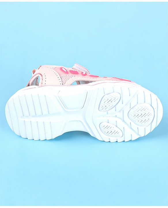 Cute Walk by Babyhug Slip On Sandals with Velcro Closure - Water Red