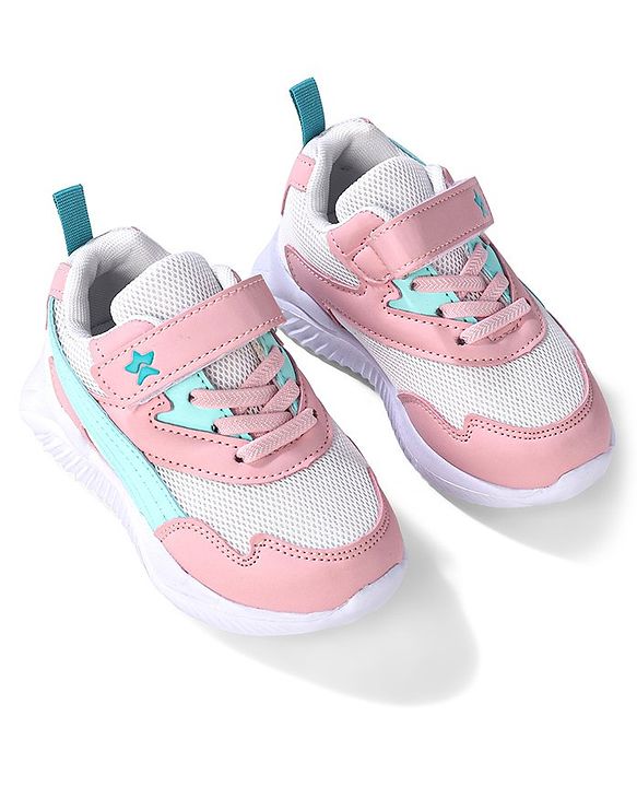 Cute Walk by Babyhug Velcro Closure Sneakers - Pink