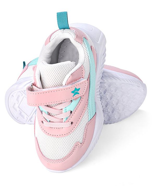Cute Walk by Babyhug Velcro Closure Sneakers - Pink