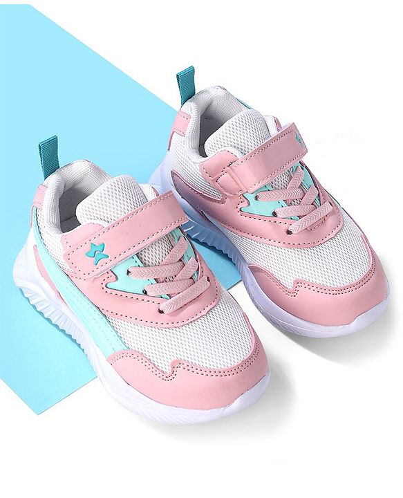 Cute Walk by Babyhug Velcro Closure Sneakers - Pink
