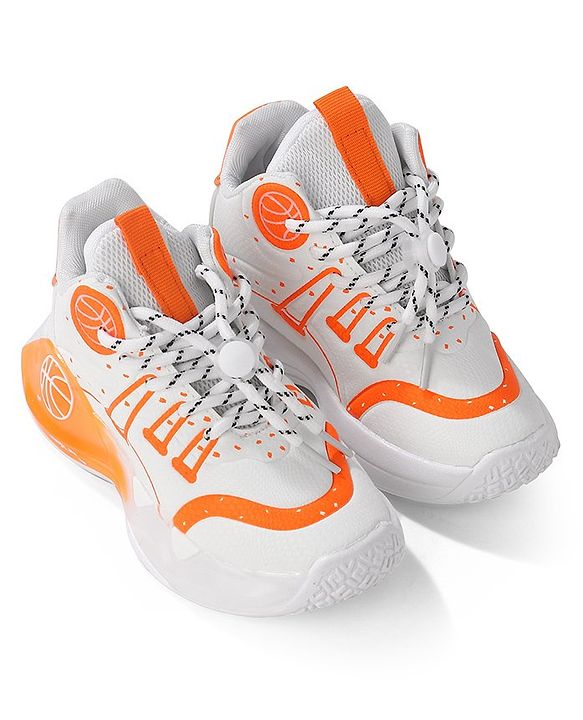 Cute Walk by Babyhug Sneaker with Lace Up Closure - White