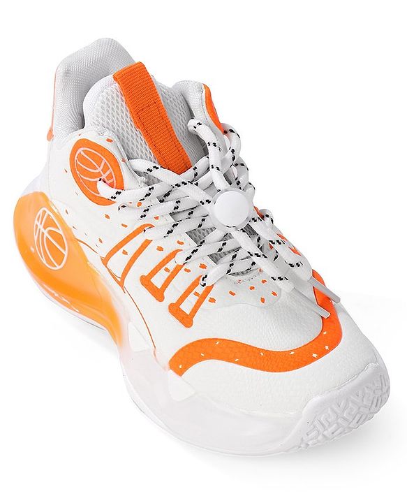 Cute Walk by Babyhug Sneaker with Lace Up Closure - White