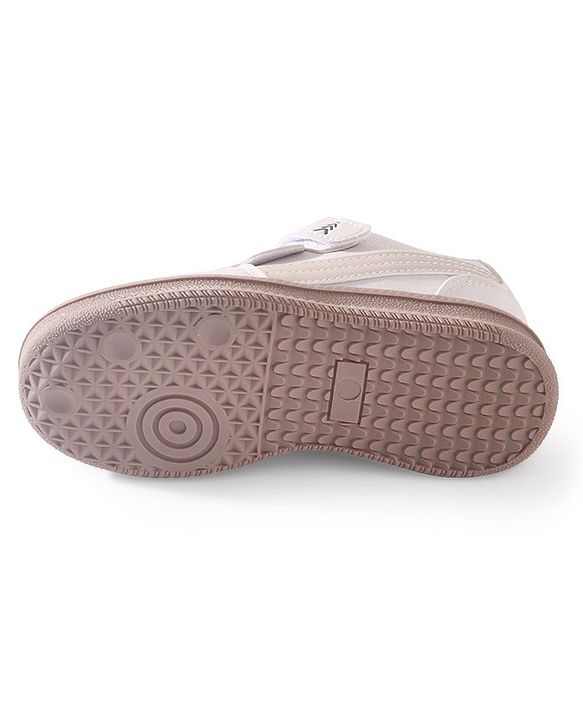 Pine Kids Sneaker with Velcro Closure - Beige