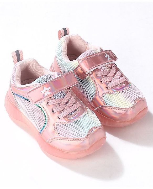 Cute Walk by Babyhug Sneakers Velcro Closure - Pink