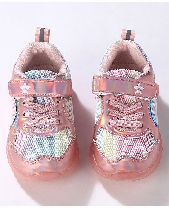 Cute Walk by Babyhug Sneakers Velcro Closure - Pink