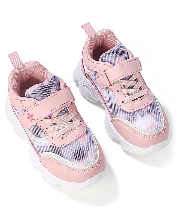 Cute Walk by Babyhug Sneakers With Velcro Closure Solid - Pink