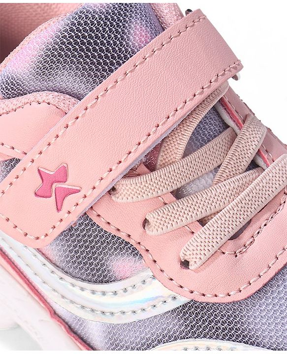 Cute Walk by Babyhug Sneakers With Velcro Closure Solid - Pink