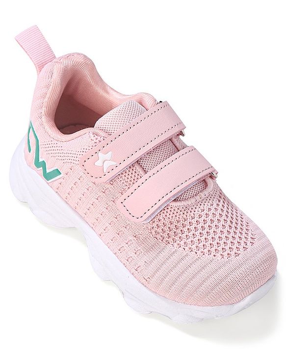 Cute Walk by Babyhug Sneaker Shoes with Velcro Closure - Pink