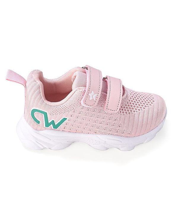 Cute Walk by Babyhug Sneaker Shoes with Velcro Closure - Pink