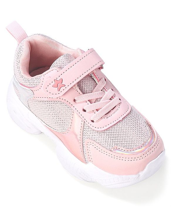 Cute Walk by Babyhug Sneaker Shoes With Velcro Closure - Pink
