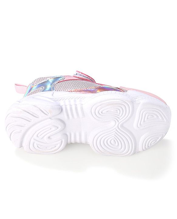 Cute Walk by Babyhug Sneaker Shoes With Velcro Closure - Pink
