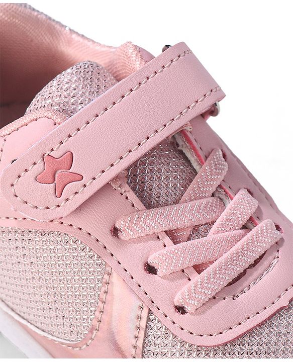 Cute Walk by Babyhug Sneaker Shoes With Velcro Closure - Pink