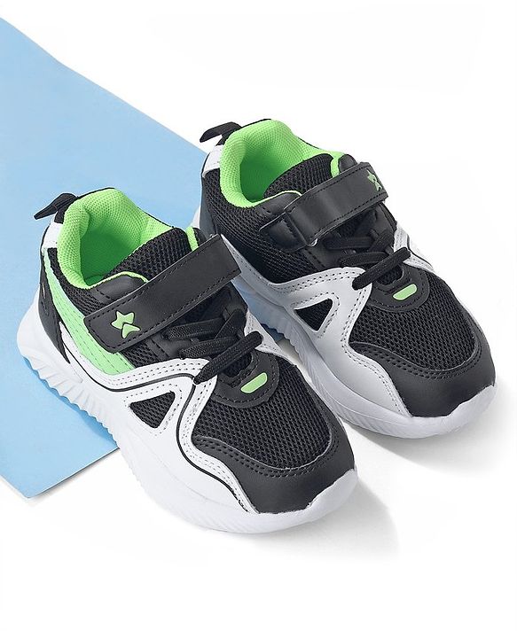 Cute Walk by Babyhug Velcro Closure Sneakers - Black