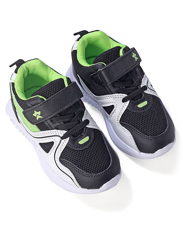 Cute Walk by Babyhug Velcro Closure Sneakers - Black