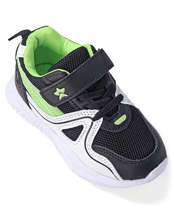 Cute Walk by Babyhug Velcro Closure Sneakers - Black