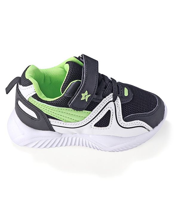 Cute Walk by Babyhug Velcro Closure Sneakers - Black